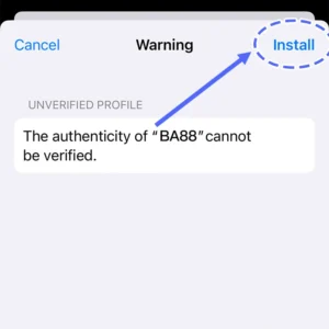 Bước 7 cài đặt PP88 APP: Tiếp tục nhấn "Cài đặt"